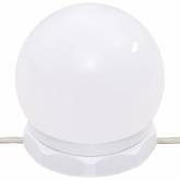 Szafka z lustrem i LED, biała z połyskiem, 60x31,5x62 cm