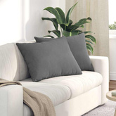 Poduszki na sofę 2 pcs Ciemnoszary 70 x 50 cm tkanina