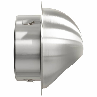 Pokrywy wentylacyjne 2 pcs Srebrny 100 mm Stal nierdzewna