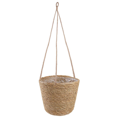 Kosze na rośliny z trawy morskiej 3 pcs naturalny ?26 x 19 cm