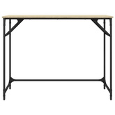 vidaXL Biurko, dąb sonoma, 100x45x76 cm, materiał drewnopochodny, stal
