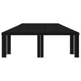 Pokrycie altany 6 x 3 m Czarny Poliester 190 gsm