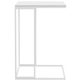 Stolik boczny, biały, 40x30x59 cm, materiał drewnopochodny