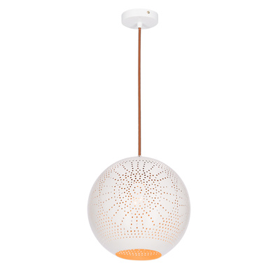 Lampa sufitowa wisząca 60W E27 ażurowy biały BENE 31-70586