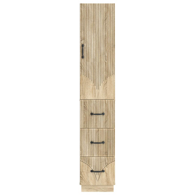 Zestaw szafek 2 szt. 33 x 34,5 x 87 cm Drewno inżynieryjne