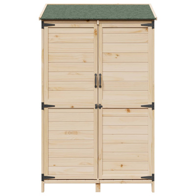Shed ogrodowy naturalny 106,5 x 56 x 176 cm Drewno Świerkowe