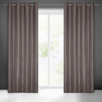 Zasłona Ada grafitowa 140x250