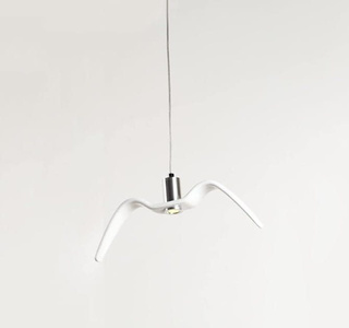 LAMPA WISZĄCA MEWA BIAŁA 38cm AD193