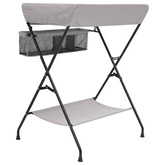 Stolik do przewijania, jasnoszary, żelazny