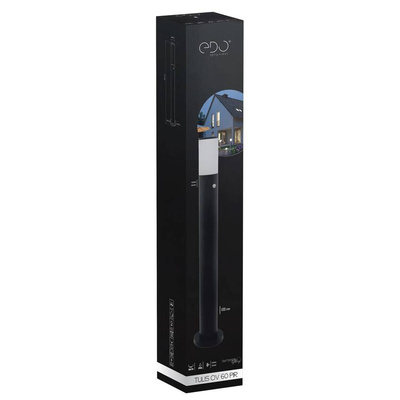 Słupek ogrodowy  z czujnikiem ruchu TULIS OV 60 SENSOR GU10 czarny IP54  EDO777472 EDO Solutions