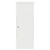 Skrzynka na przesyłki Z blokadą Biały 44,5 x 29 x 110,5 cm Stal