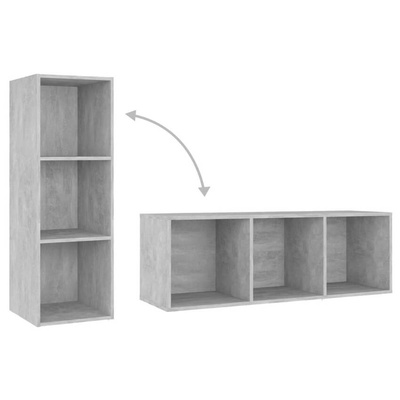 vidaXL Szafka pod TV, szarość betonu, 107x35x37 cm