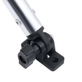 Daszek bimini do łodzi, 2 pałąki, biały, 180x150x110 cm