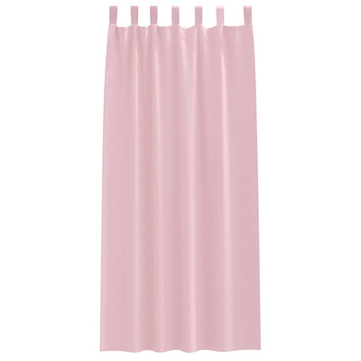 Firany blackout z kółkami 2 pcs Dziecięcy róż 245 x 140 cm