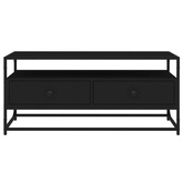 Szafka pod TV, czarna, 100x35x45 cm, materiał drewnopochodny vidaXL