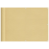 Parawan balkonowy, piaskowy, 75x800 cm, 100% poliester Oxford