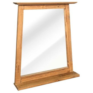 vidaXL Lustro łazienkowe, lite drewno sosnowe, 70x12x79 cm