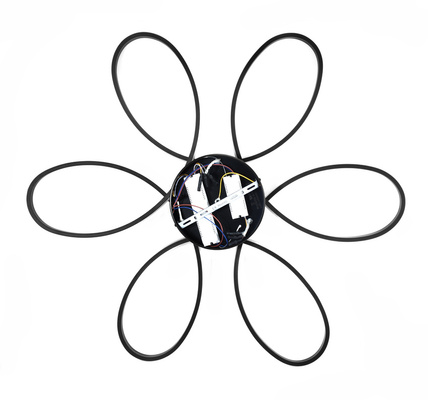 LAMPA DEKORACYJNA OKRĘGI 100W + PILOT CZARNA DL-J05 FIORE