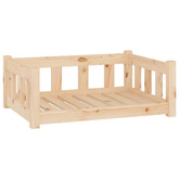 vidaXL Legowisko dla psa, 75,5x55,5x28 cm, lite drewno sosnowe