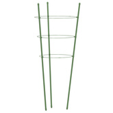 Podpórki dla roślin, z 3 obręczami, 5 szt, zielone, 45 cm, stal
