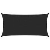 Żagiel przeciwsłoneczny, 160 g/m?, czarny, 3x6 m, HDPE