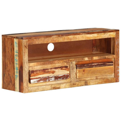 vidaXL Szafka pod TV, 88x30x40 cm, lite drewno z odzysku