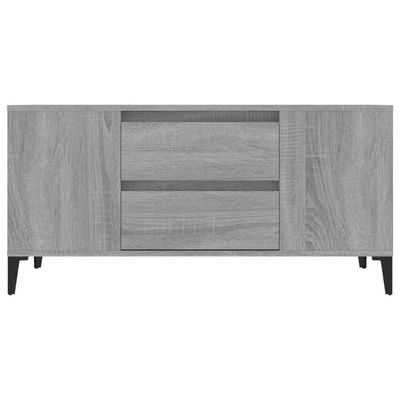 vidaXL Szafka pod TV, szary dąb sonoma, 102x44,5x50 cm