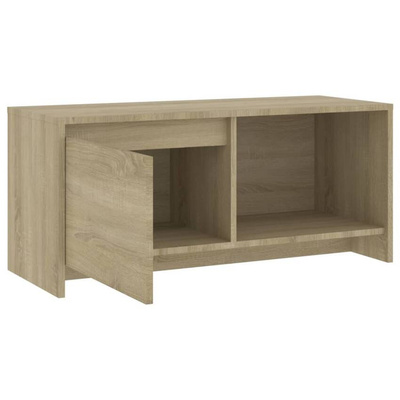 vidaXL Szafka pod TV, dąb sonoma, 90x35x40 cm, materiał drewnopochodny
