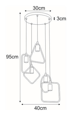 Lampa wisząca K-3931 z serii GEO