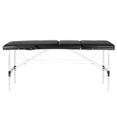 Stół składany do masażu aluminiowy komfort Activ Fizjo 3 segmentowy czarny 126969