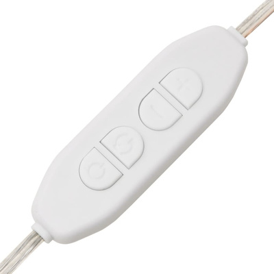 vidaXL Lustro ścienne z LED, 15x40 cm, szklane, owalne