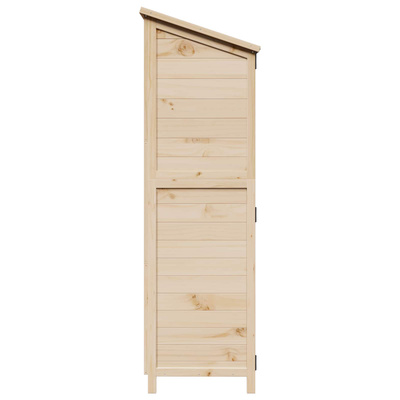 Shed ogrodowy naturalny 106 x 56 x 176,5 cm Drewno Świerkowe