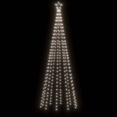 vidaXL Choinka stożkowa, 310 zimnych białych LED, 100x300 cm