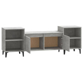 vidaXL Szafka pod TV, szarość betonu, 160x35x55 cm