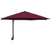 Parasolka ogrodowa Bordeaux Czerwony 248 x 248 x 148 cm
