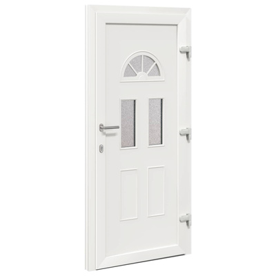 Drzwi Frontowe 98 x 208 cm PVC antracytowy
