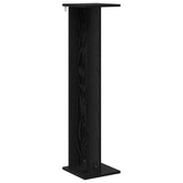 Stojak na rośliny 2 pcs Czarny Dąb 25 x 25,5 x 100,5 cm