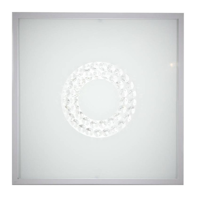 Lampa sufitowa plafon 29X29 16W LED 6500K satyna ring LUX 10-60686