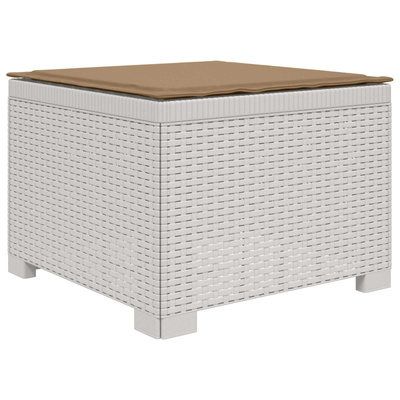 Sofa ogrodowa dla 4 osób z poduszkami w stylu rattanowym PP