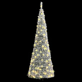 Sztuczna choinka typu pop-up, ośnieżona, 50 LED, 120 cm