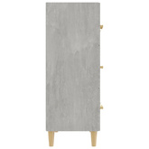 vidaXL Komoda, szarość betonu, 70x34x90 cm, materiał drewnopochodny