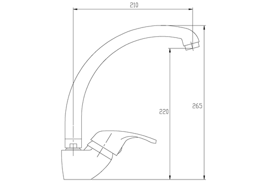 Bateria zlewozmywakowa Mitris chrom Invena model standard