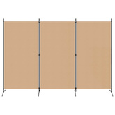 3-panelowy parawan Beżowy 260 x 180 cm tkanina