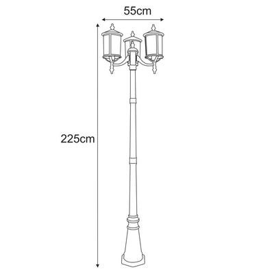 lampa ogrodowa stojąca K-8218 z serii CHICAGO