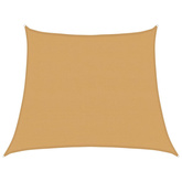 Żagiel przeciwsłoneczny, 160 g/m?, trapez, jasnoszary, 3/4x3 m