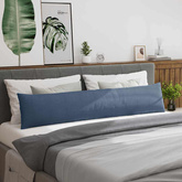Poduszki na sofę 2 pcs Niebieski 200 x 40 cm Tkanina sztruksowa