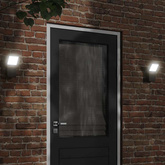 Zewnętrzny kinkiet LED, czarny, odlewane aluminium