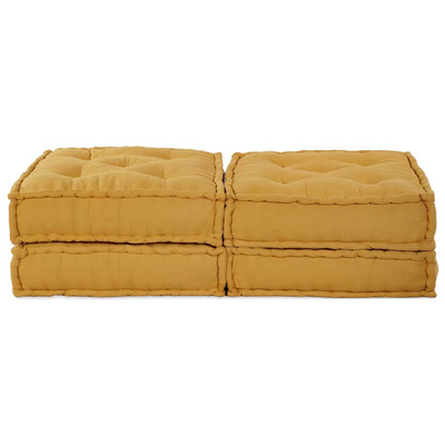 Modularna jednostka sofy 2 pcs żółty 140 x 70 x 36 cm tkanina