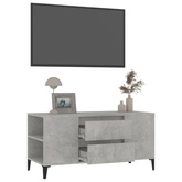 vidaXL Szafka pod TV, szarość betonu, 102x44,5x50 cm