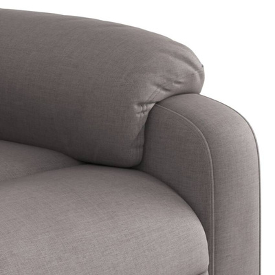 vidaXL Rozkładany fotel masujący, taupe, obity tkaniną wariant 12